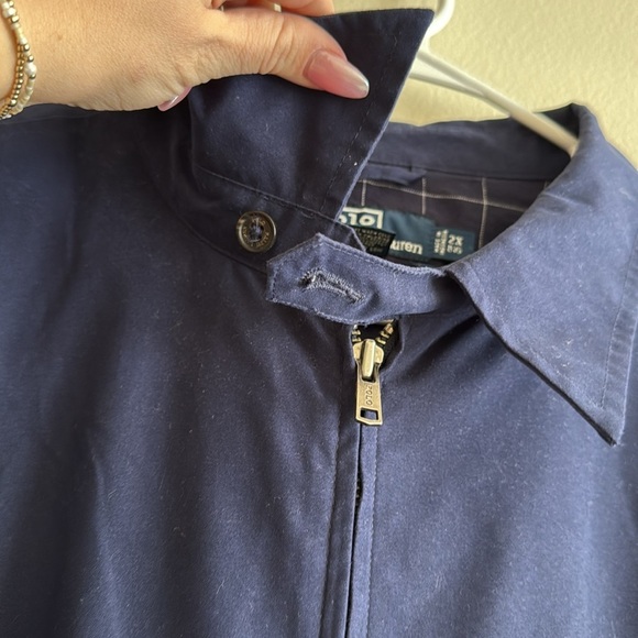 Polo Ralph Lauren Lightweight Windbreaker Jacket Refined Navy Zip Up Big/Tall - Picture 8 of 12